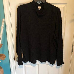 a-new-day (for Target)black crinkle texture pull on top